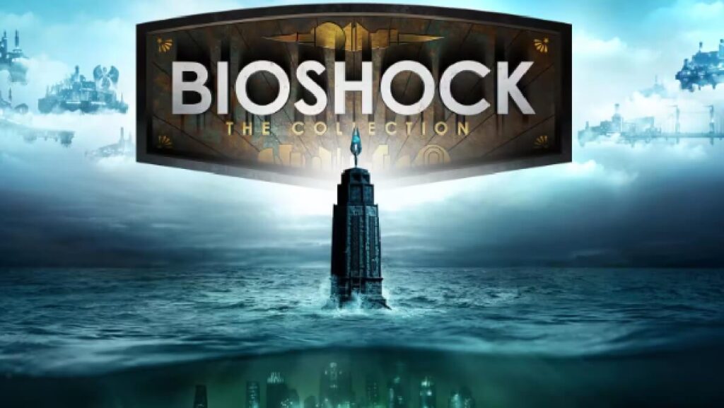 Banner do jogo de tiro Bioshock.